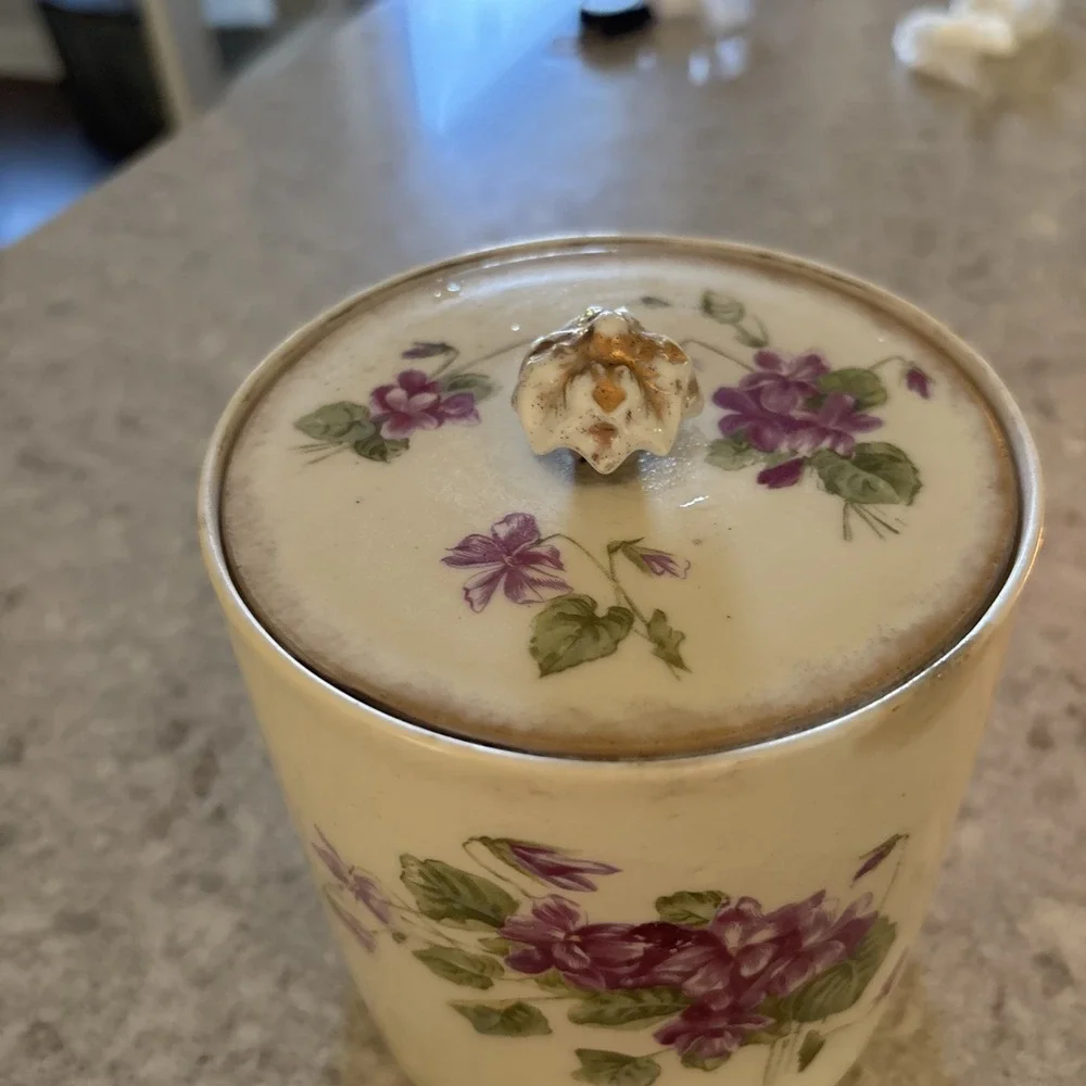 Vintage China Biscuit Jar